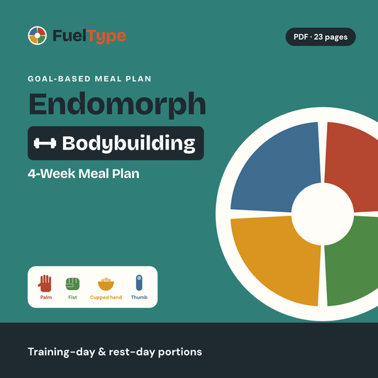 Endomorph Bodybuilding 4-Week Meal Plan: Training & Rest-Day Hand Portions cover