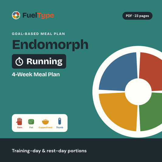 Endomorph Running 4-Week Meal Plan: Training & Rest-Day Hand Portions cover