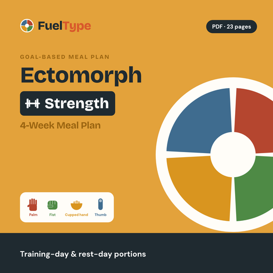 Ectomorph Strength 4-Week Meal Plan: Training & Rest-Day Hand Portions cover