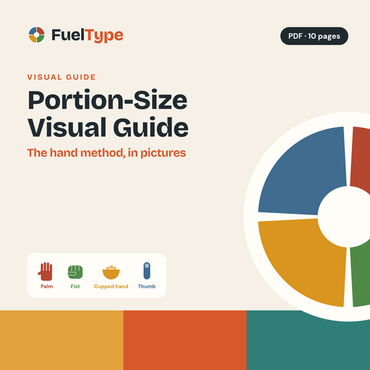 Portion-Size Visual Guide: The Hand Method in Pictures for Every Body Type cover