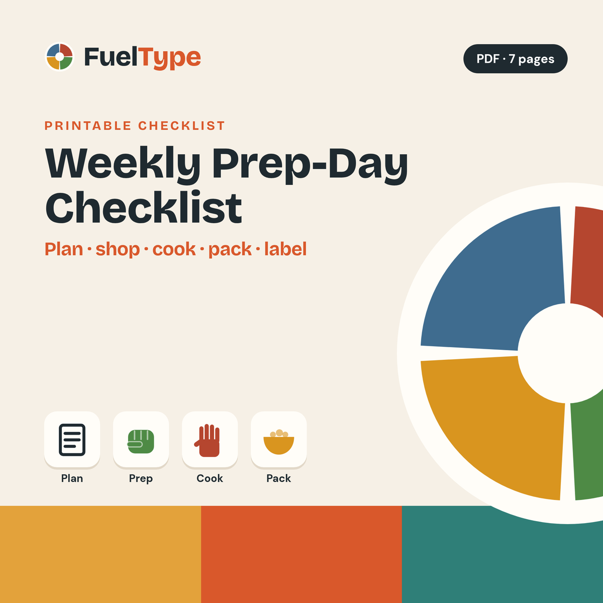 Weekly Prep-Day Checklist: Plan, Shop, Batch-Cook & Pack cover