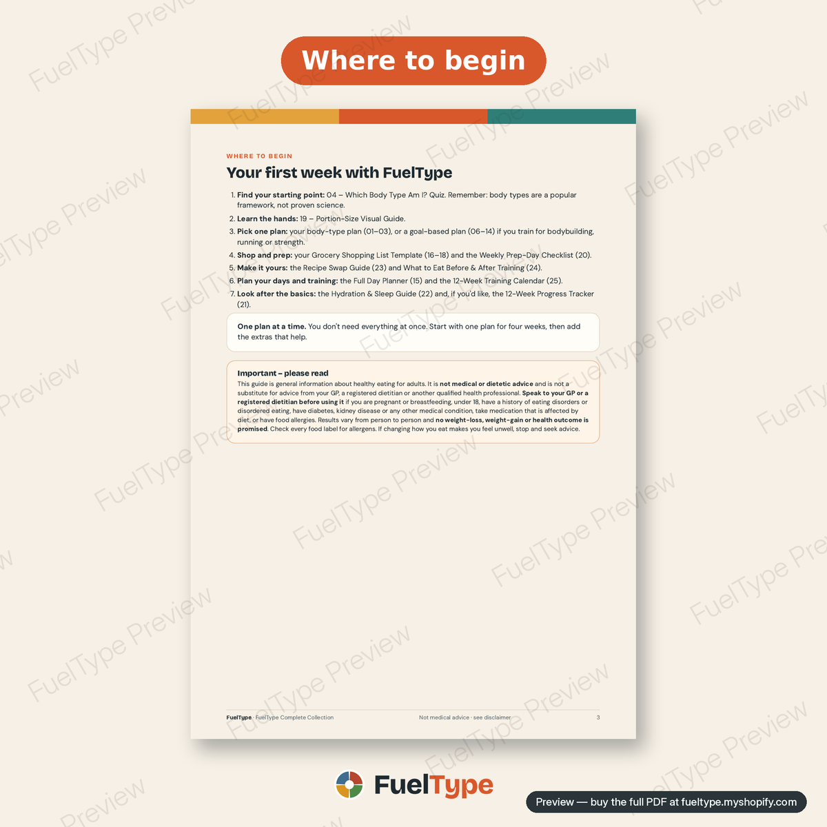 FuelType Complete Collection: inside page preview, Where to begin